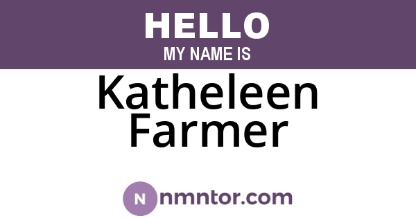 Katheleen Farmer