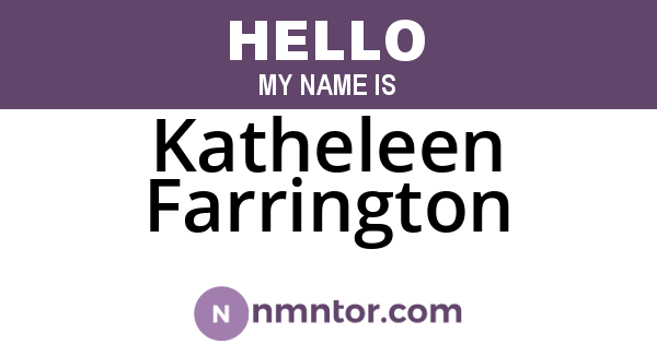 Katheleen Farrington