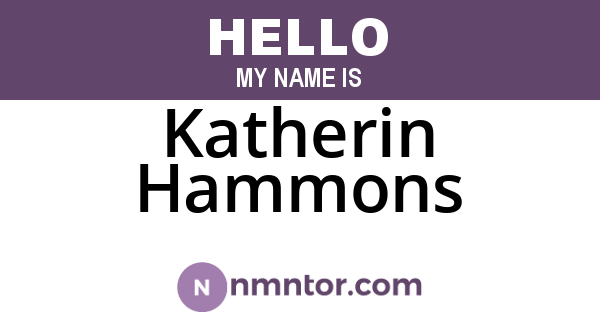 Katherin Hammons