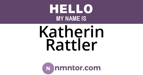 Katherin Rattler