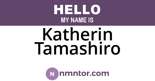 Katherin Tamashiro