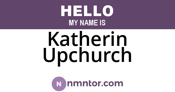 Katherin Upchurch