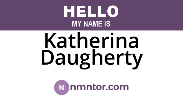 Katherina Daugherty