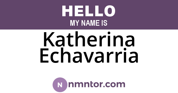 Katherina Echavarria