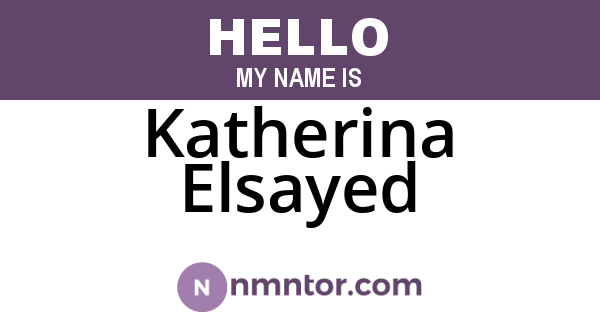 Katherina Elsayed