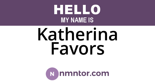 Katherina Favors