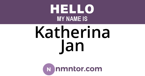 Katherina Jan