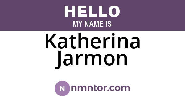 Katherina Jarmon
