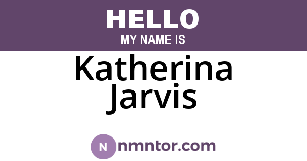 Katherina Jarvis