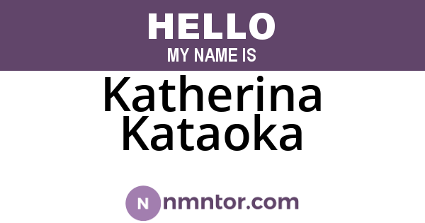 Katherina Kataoka