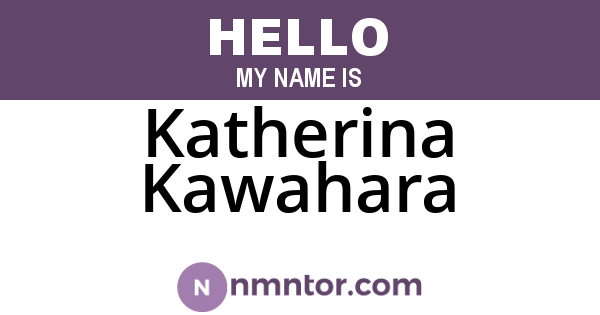 Katherina Kawahara