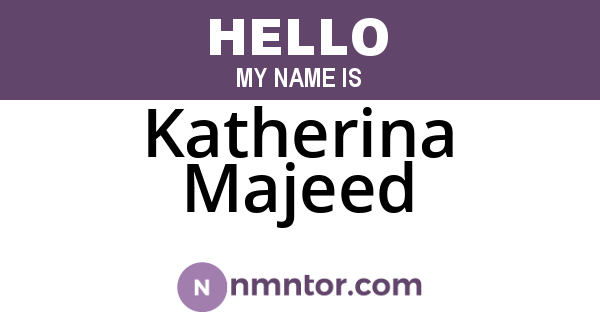 Katherina Majeed