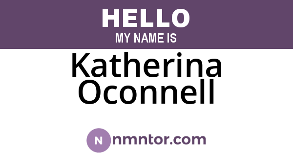 Katherina Oconnell