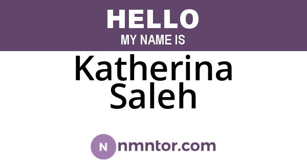 Katherina Saleh