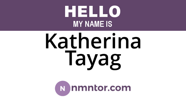 Katherina Tayag