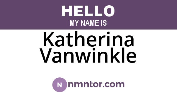 Katherina Vanwinkle