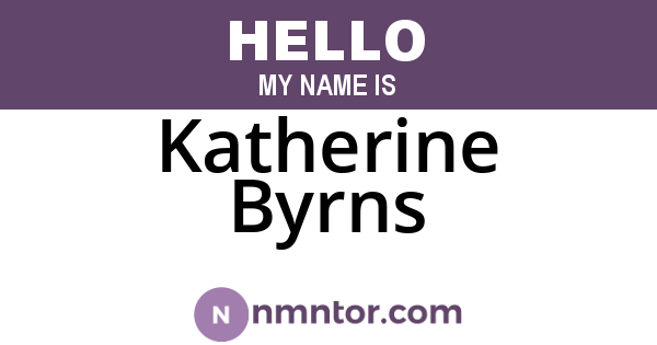 Katherine Byrns