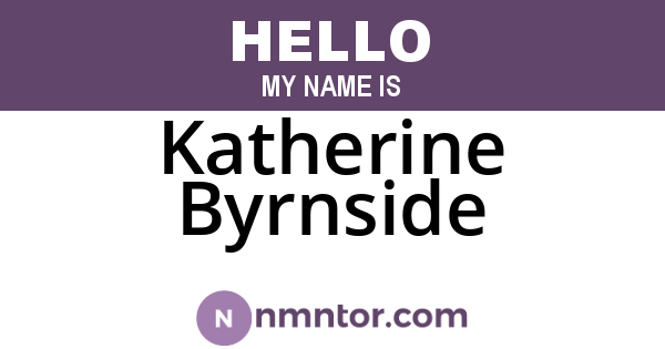 Katherine Byrnside