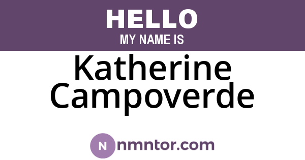 Katherine Campoverde