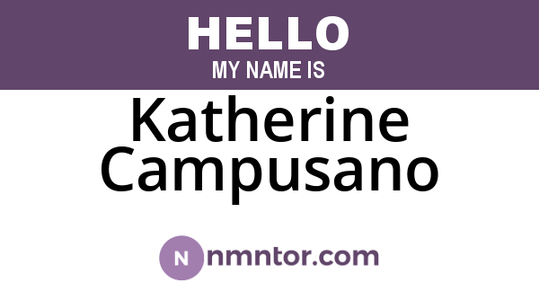 Katherine Campusano