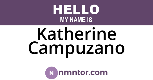 Katherine Campuzano