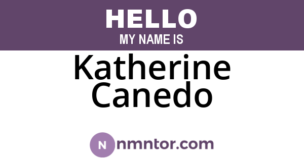 Katherine Canedo