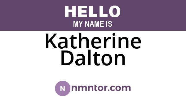 Katherine Dalton