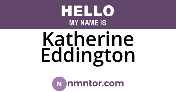 Katherine Eddington