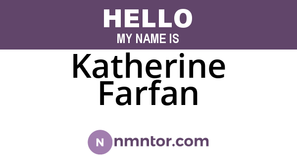 Katherine Farfan