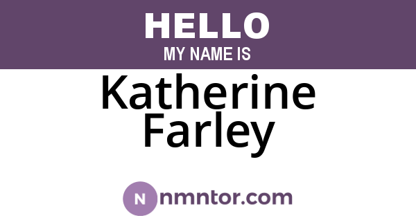 Katherine Farley