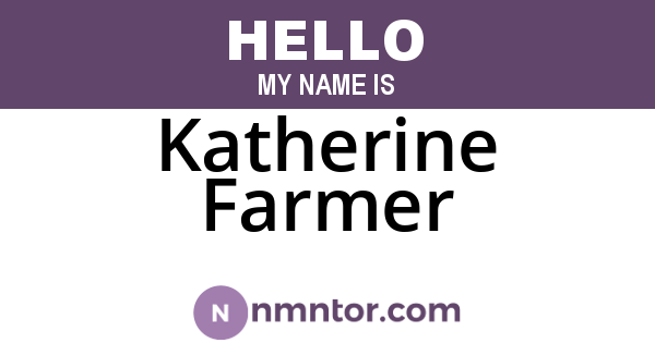 Katherine Farmer