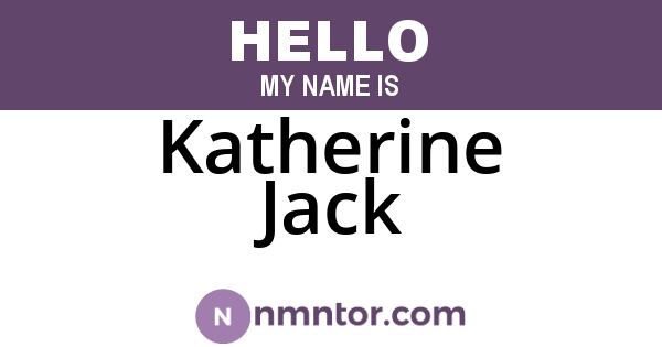 Katherine Jack