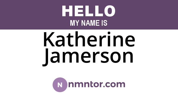 Katherine Jamerson