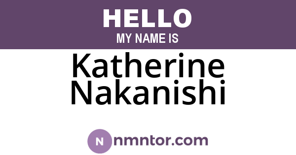 Katherine Nakanishi
