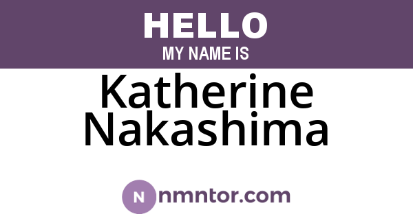 Katherine Nakashima