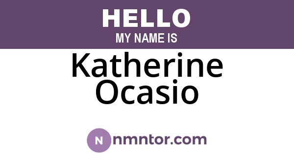 Katherine Ocasio