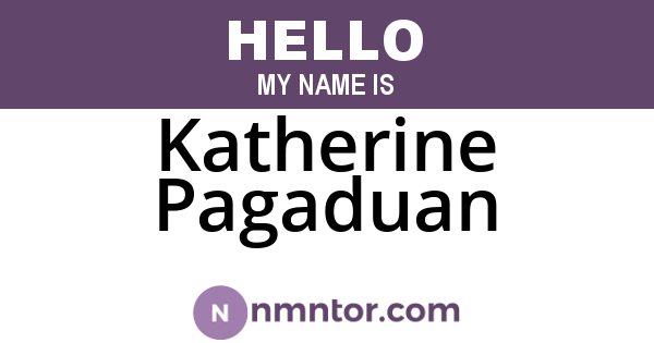 Katherine Pagaduan