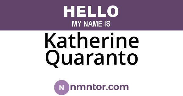 Katherine Quaranto
