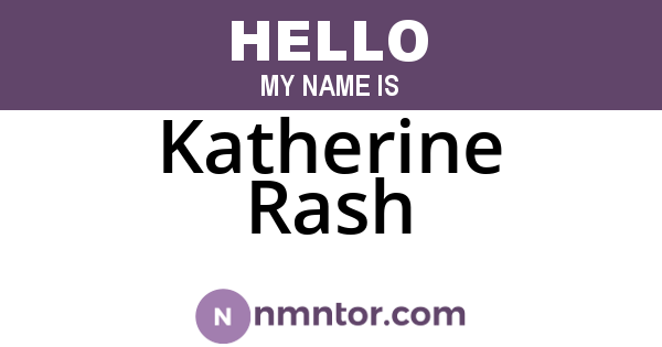 Katherine Rash