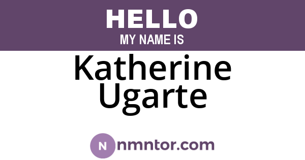 Katherine Ugarte