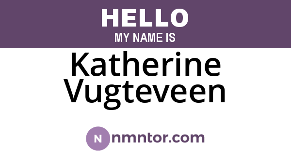 Katherine Vugteveen