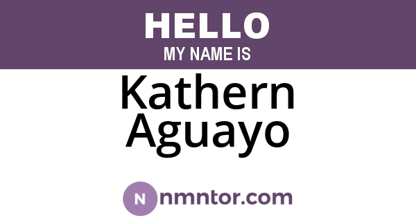 Kathern Aguayo