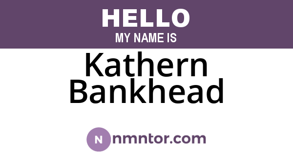Kathern Bankhead