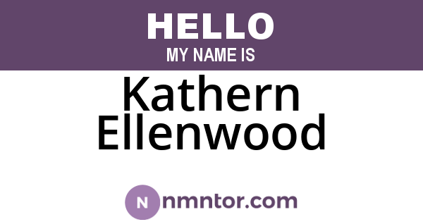 Kathern Ellenwood