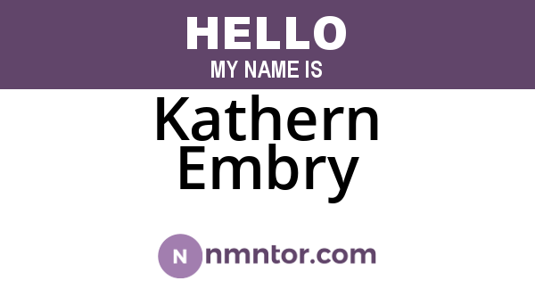 Kathern Embry