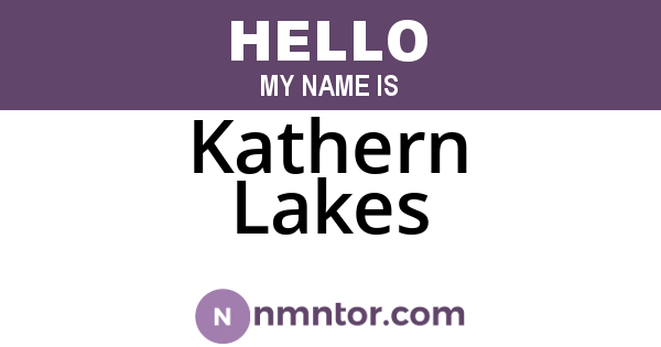 Kathern Lakes