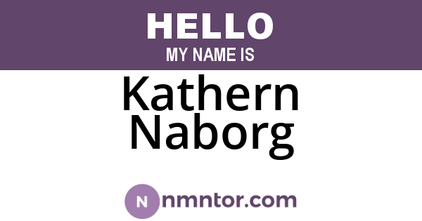 Kathern Naborg