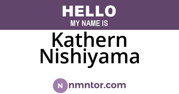 Kathern Nishiyama