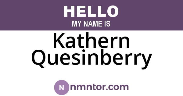 Kathern Quesinberry