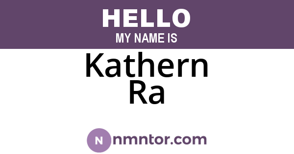 Kathern Ra